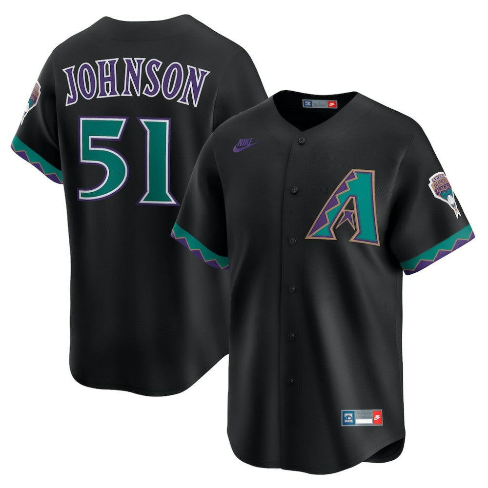 Randy Johnson Arizona Diamondbacks Nike Throwback Cooperstown Collection Limited Jersey - MLB Jerseys