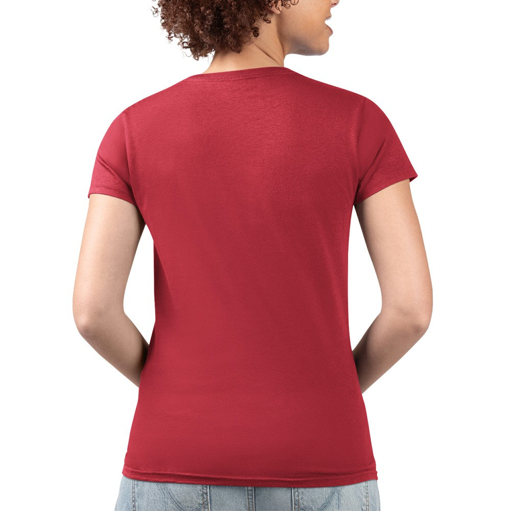 Los Angeles Angels G-III 4Her by Carl Banks Women's Super-Slim Fit Lightweight Flowers Graphic V-Neck T-Shirt - MLB T-shirts