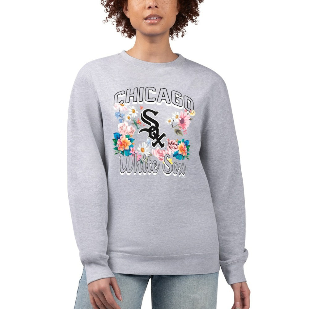 Chicago White Sox G-III 4Her by Carl Banks Women's Flowers Graphic Pullover Sweatshirt - MLB Pullover
