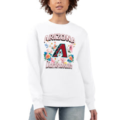 Arizona Diamondbacks G-III 4Her by Carl Banks Women's Flowers Graphic Pullover Sweatshirt - MLB Pullover