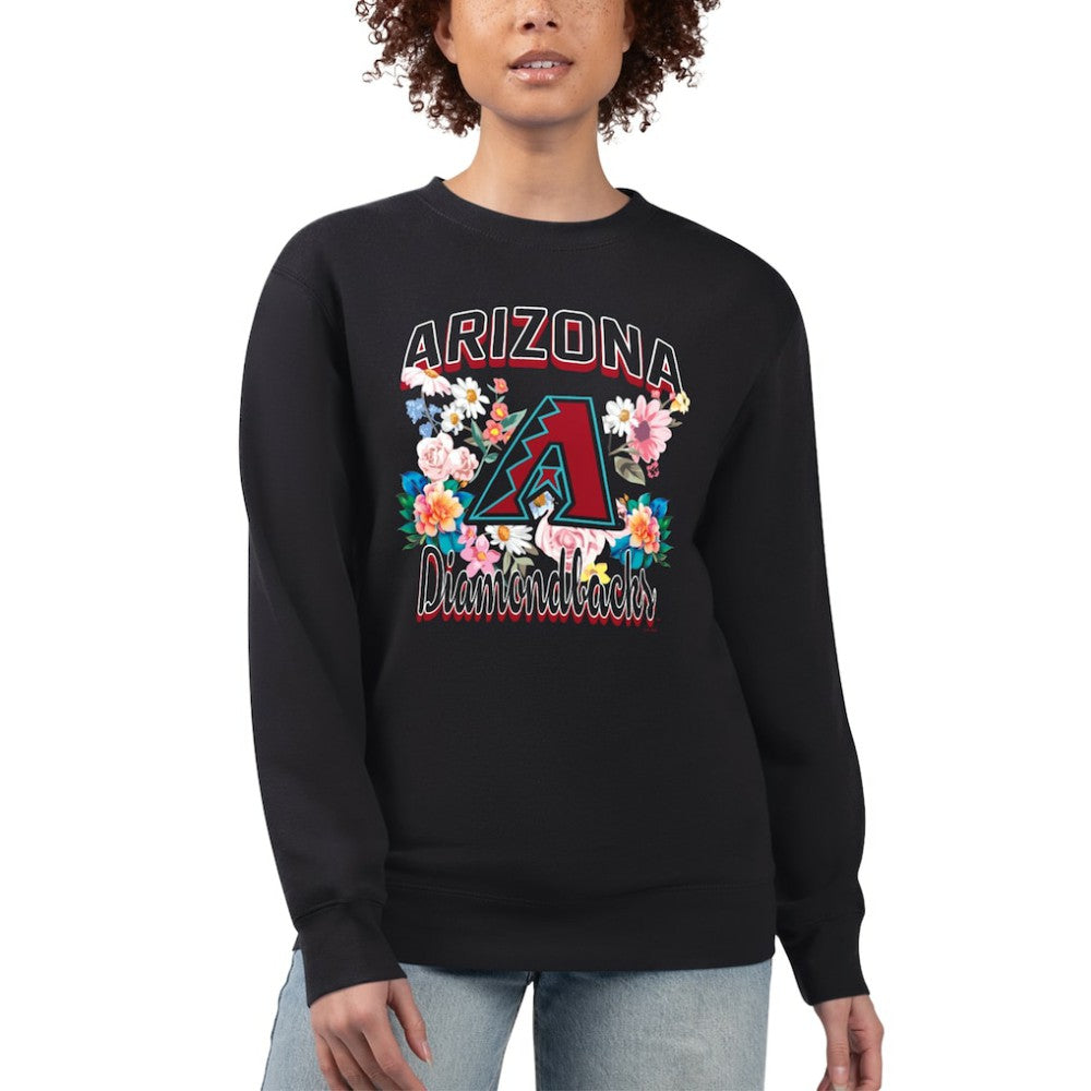 Arizona Diamondbacks G-III 4Her by Carl Banks Women's Flowers Graphic Pullover Sweatshirt - MLB Pullover