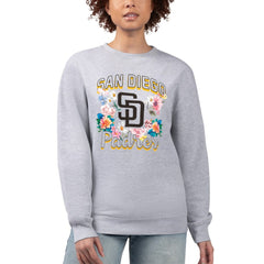 San Diego Padres G-III 4Her by Carl Banks Women's Flowers Graphic Pullover Sweatshirt - MLB Pullover