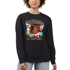 Baltimore Orioles G-III 4Her by Carl Banks Women's Flowers Graphic Pullover Sweatshirt - MLB Pullover