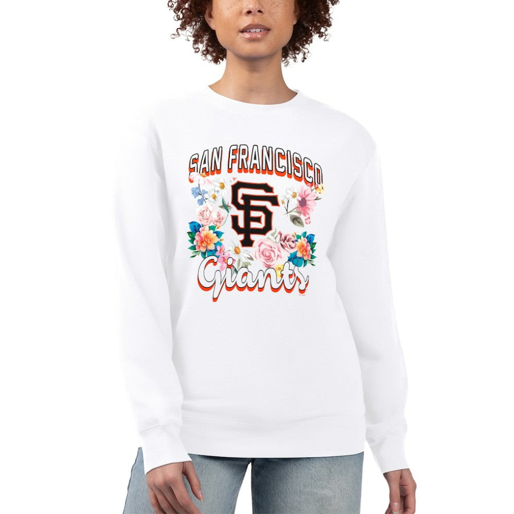 San Francisco Giants G-III 4Her by Carl Banks Women's Flowers Graphic Pullover Sweatshirt - MLB Pullover
