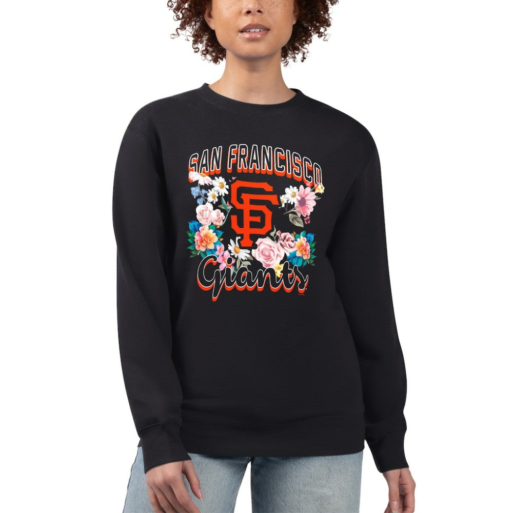 San Francisco Giants G-III 4Her by Carl Banks Women's Flowers Graphic Pullover Sweatshirt - MLB Pullover