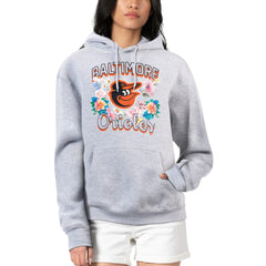 Baltimore Orioles G-III 4Her by Carl Banks Women's Flowers Graphic Pullover Hoodie - MLB Hoodies