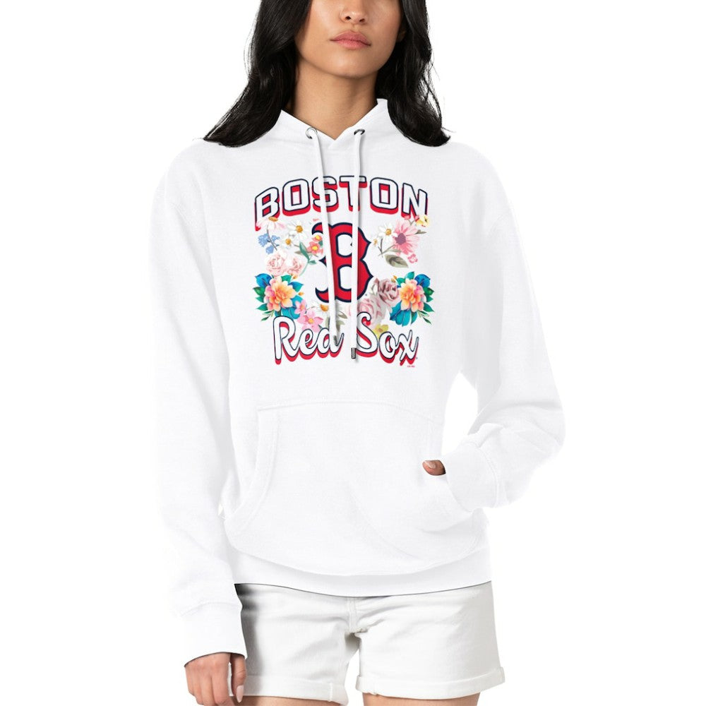 Boston Red Sox G-III 4Her by Carl Banks Women's Flowers Graphic Pullover Hoodie - MLB Hoodies