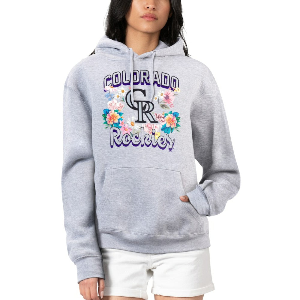 Colorado Rockies G-III 4Her by Carl Banks Women's Flowers Graphic Pullover Hoodie - MLB Hoodies
