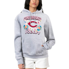 Cincinnati Reds G-III 4Her by Carl Banks Women's Flowers Graphic Pullover Hoodie - MLB Hoodies