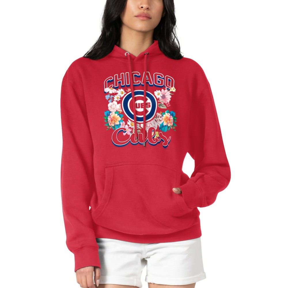 Chicago Cubs G-III 4Her by Carl Banks Women's Flowers Graphic Pullover Hoodie - MLB Hoodies