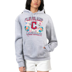 Cleveland Guardians G-III 4Her by Carl Banks Women's Flowers Graphic Pullover Hoodie - MLB Hoodies