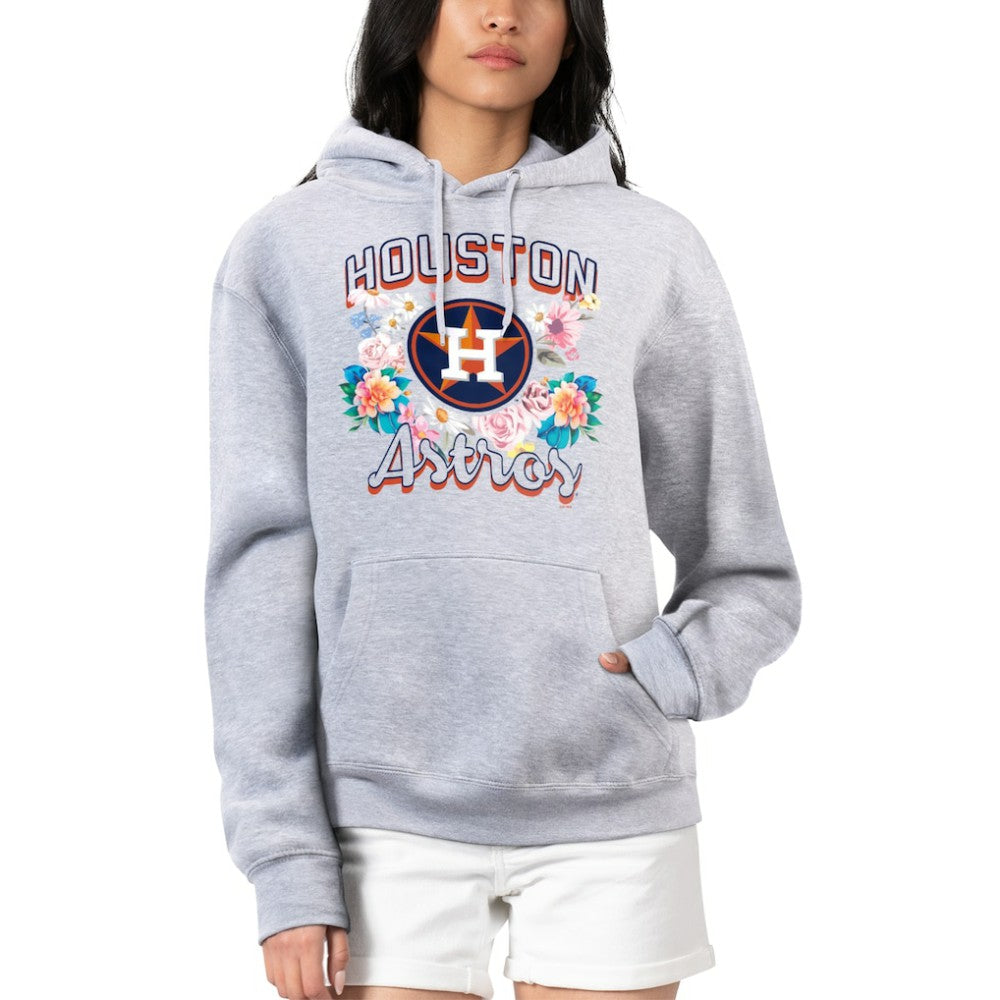 Houston Astros G-III 4Her by Carl Banks Women's Flowers Graphic Pullover Hoodie - MLB Hoodies