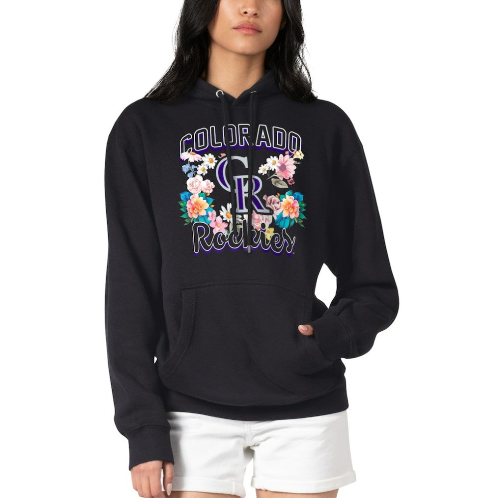 Colorado Rockies G-III 4Her by Carl Banks Women's Flowers Graphic Pullover Hoodie - MLB Hoodies