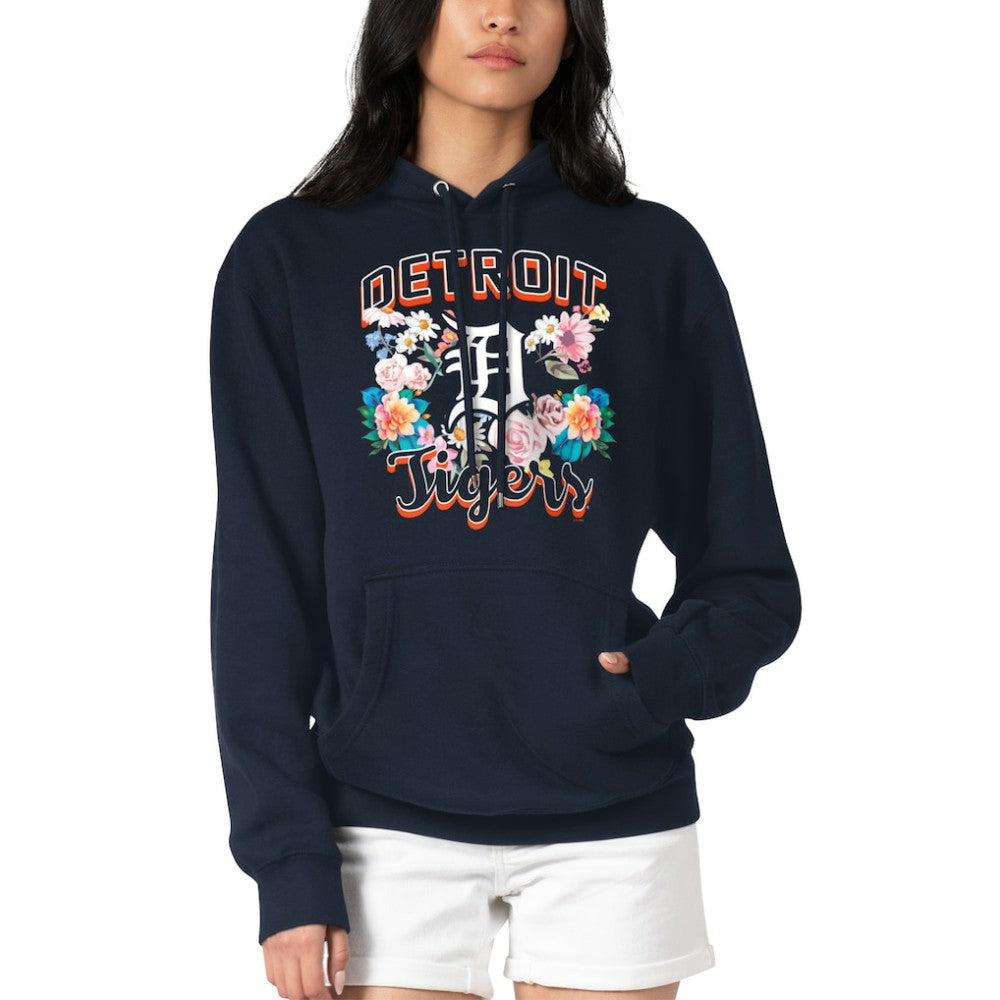 Detroit Tigers G-III 4Her by Carl Banks Women's Flowers Graphic Pullover Hoodie - MLB Hoodies