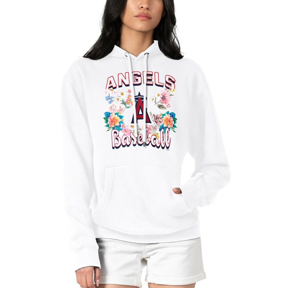 Los Angeles Angels G-III 4Her by Carl Banks Women's Flowers Graphic Pullover Hoodie - MLB Hoodies