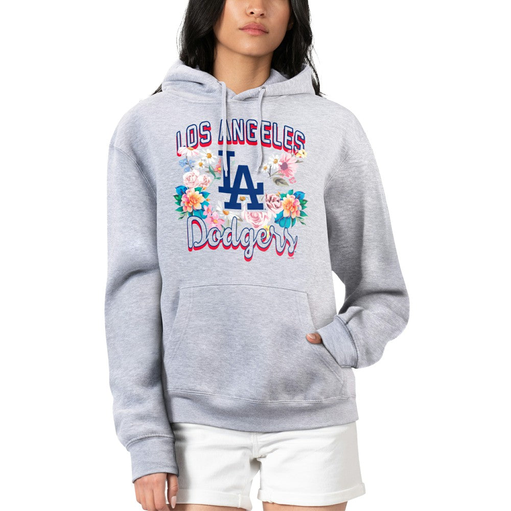 Los Angeles Dodgers G-III 4Her by Carl Banks Women's Flowers Graphic Pullover Hoodie - MLB Hoodies