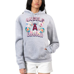 Los Angeles Angels G-III 4Her by Carl Banks Women's Flowers Graphic Pullover Hoodie - MLB Hoodies