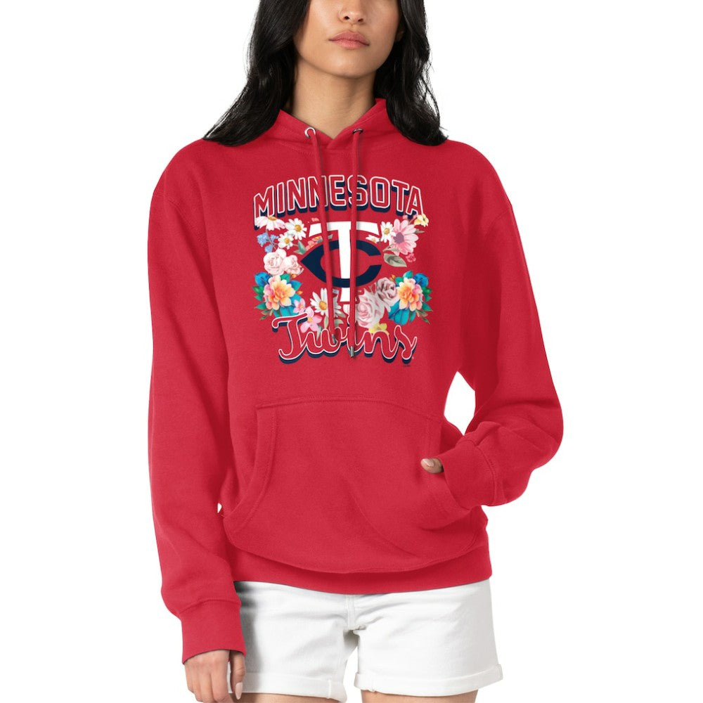 Minnesota Twins G-III 4Her by Carl Banks Women's Flowers Graphic Pullover Hoodie - MLB Hoodies