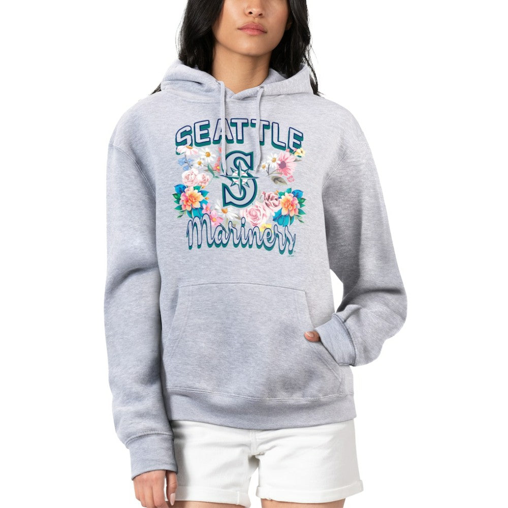 Seattle Mariners G-III 4Her by Carl Banks Women's Flowers Graphic Pullover Hoodie - MLB Hoodies