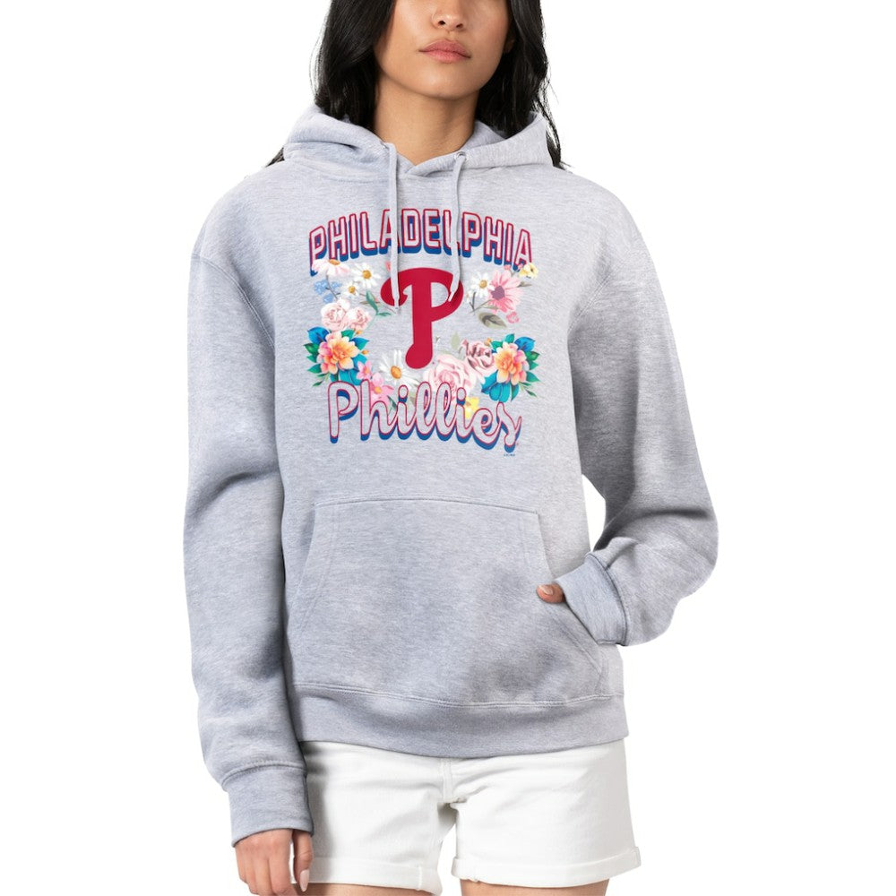 Philadelphia Phillies G-III 4Her by Carl Banks Women's Flowers Graphic Pullover Hoodie - MLB Hoodies