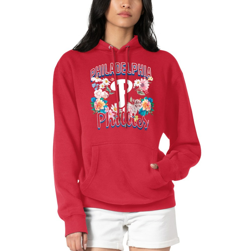 Philadelphia Phillies G-III 4Her by Carl Banks Women's Flowers Graphic Pullover Hoodie - MLB Hoodies