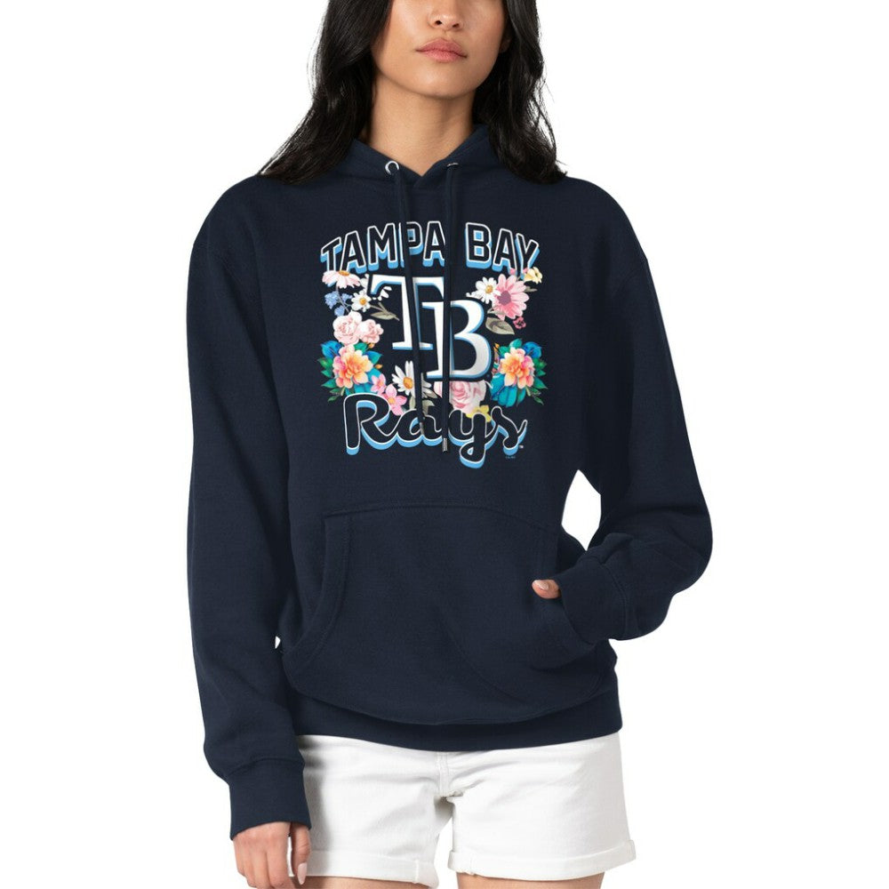 Tampa Bay Rays G-III 4Her by Carl Banks Women's Flowers Graphic Pullover Hoodie - MLB Hoodies