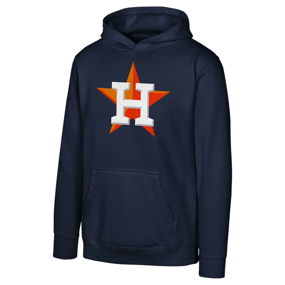 Houston Astros Youth Primary Logo Pullover Hoodie - MLB Hoodies
