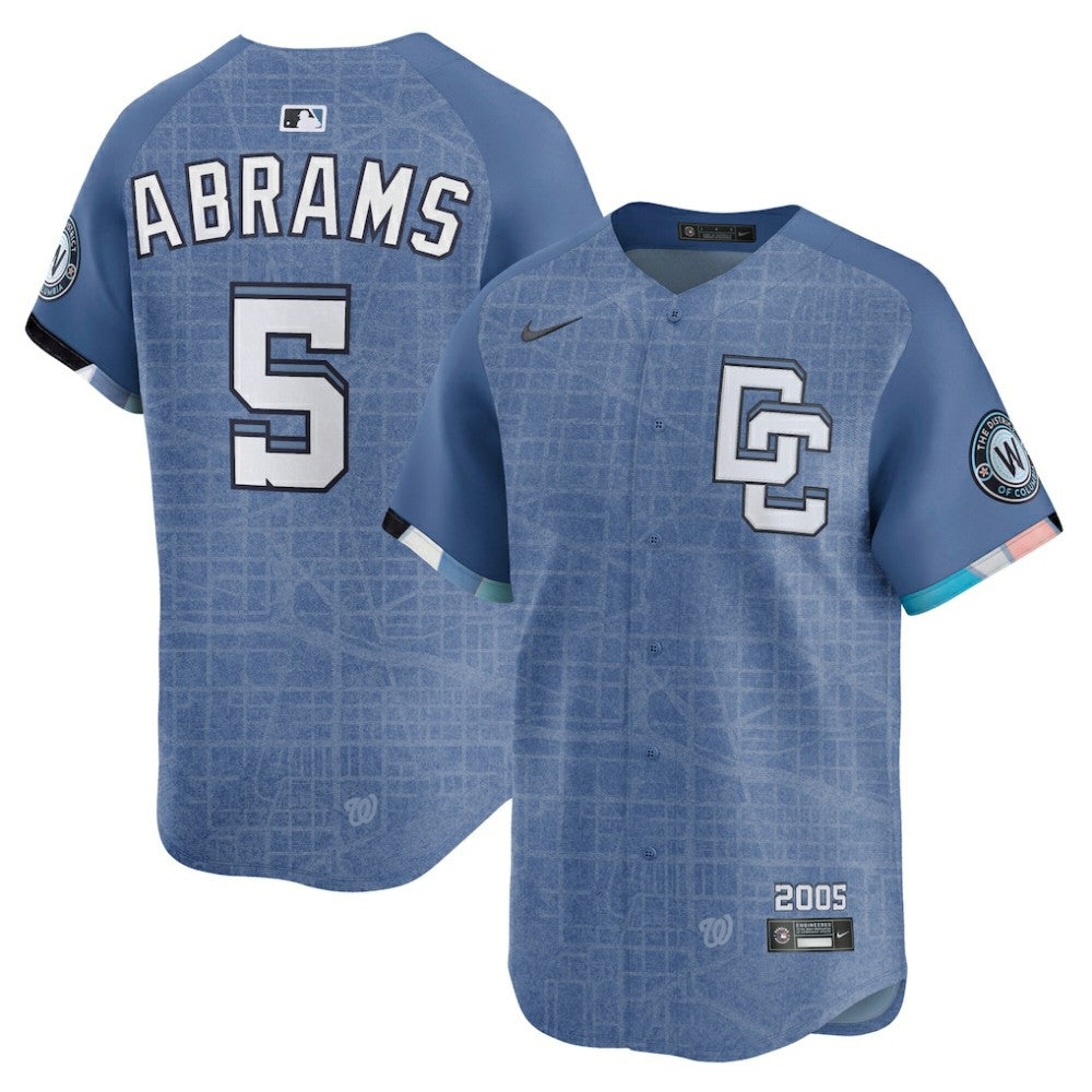 CJ Abrams Washington Nationals Nike 2025 City Connect Limited Jersey - MLB Jerseys