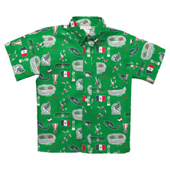 Mexico National Team Vive La Fete Youth Impressions Artwork Button-Up Shirt