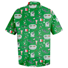 Mexico National Team Vive La Fete Impressions Artwork Button-Down Shirt