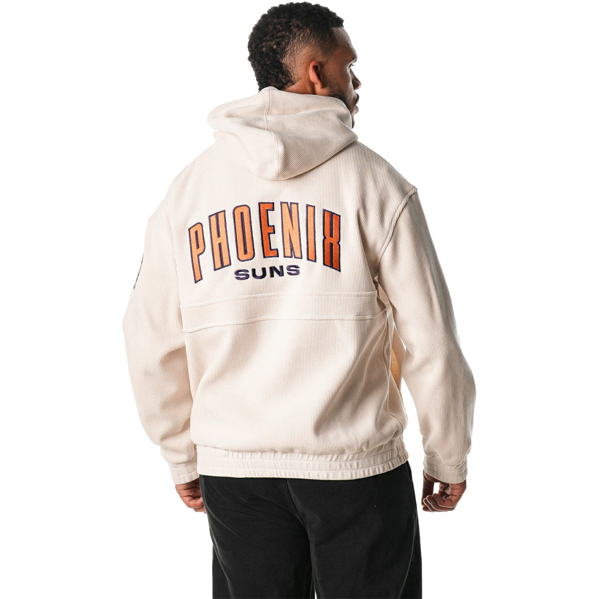Cream Phoenix Suns The Wild Collective Unisex Corduroy Tri-Blend Pullover Hoodie | NBA