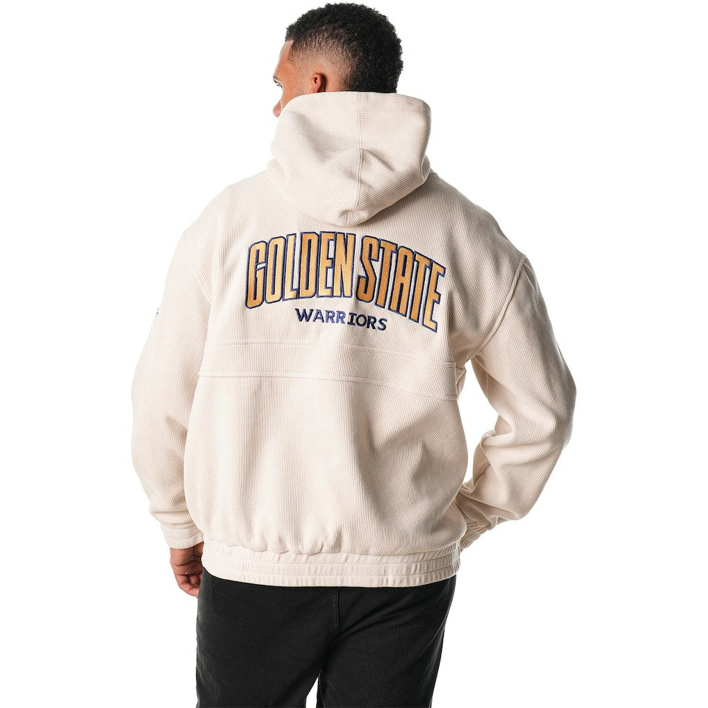 Cream Golden State Warriors The Wild Collective Unisex Corduroy Tri-Blend Pullover Hoodie sale | NBA