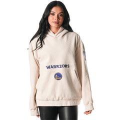 Cream Golden State Warriors The Wild Collective Unisex Corduroy Tri-Blend Pullover Hoodie sale | NBA