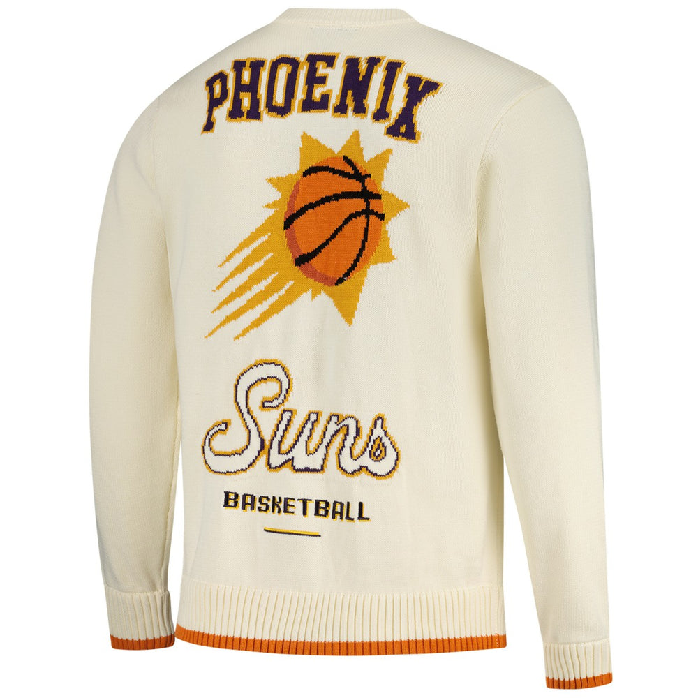 Cream Phoenix Suns The Wild Collective Unisex Jacquard Knit Pullover Sweater | NBA