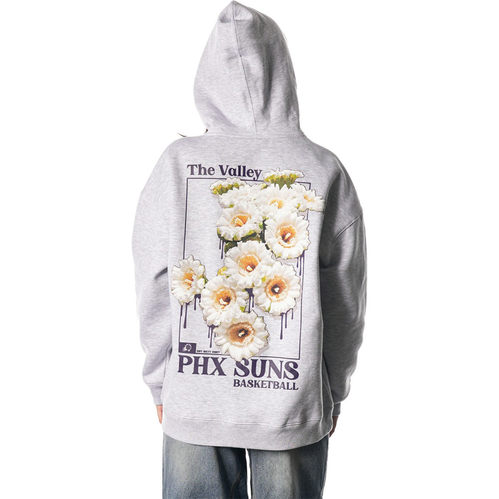 Heather Gray Phoenix Suns The Wild Collective Unisex Full-Zip Floral Hoodie | NBA