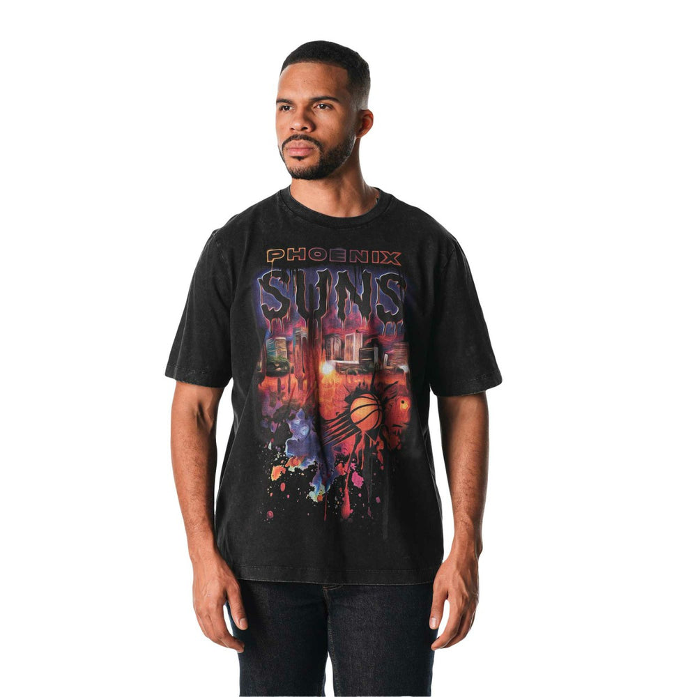 Black Phoenix Suns The Wild Collective Unisex Washed T-Shirt | NBA