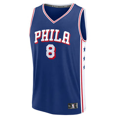 Royal Paul George Philadelphia 76ers Fast Break Replica Player Jersey | NBA