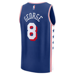 Royal Paul George Philadelphia 76ers Fast Break Replica Player Jersey | NBA