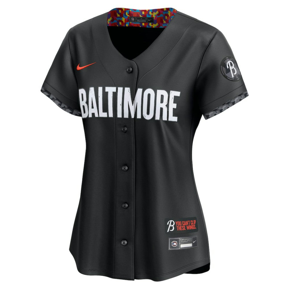 Adley Rutschman Baltimore Orioles Nike Women's City Connect Limited Jersey – Black - MLB Jerseys