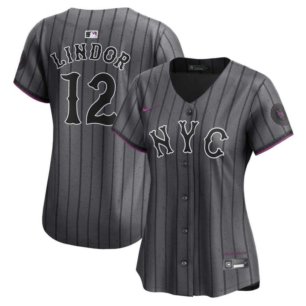 Francisco Lindor New York Mets Nike Women's City Connect Limited Jersey - MLB Jerseys