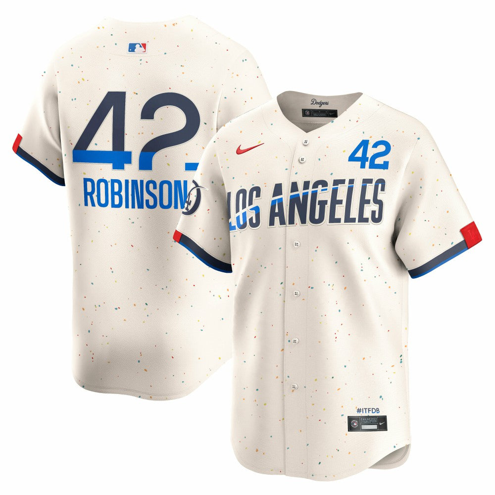 Jackie Robinson Los Angeles Dodgers Nike City Connect Limited Player Jersey - MLB Jerseys