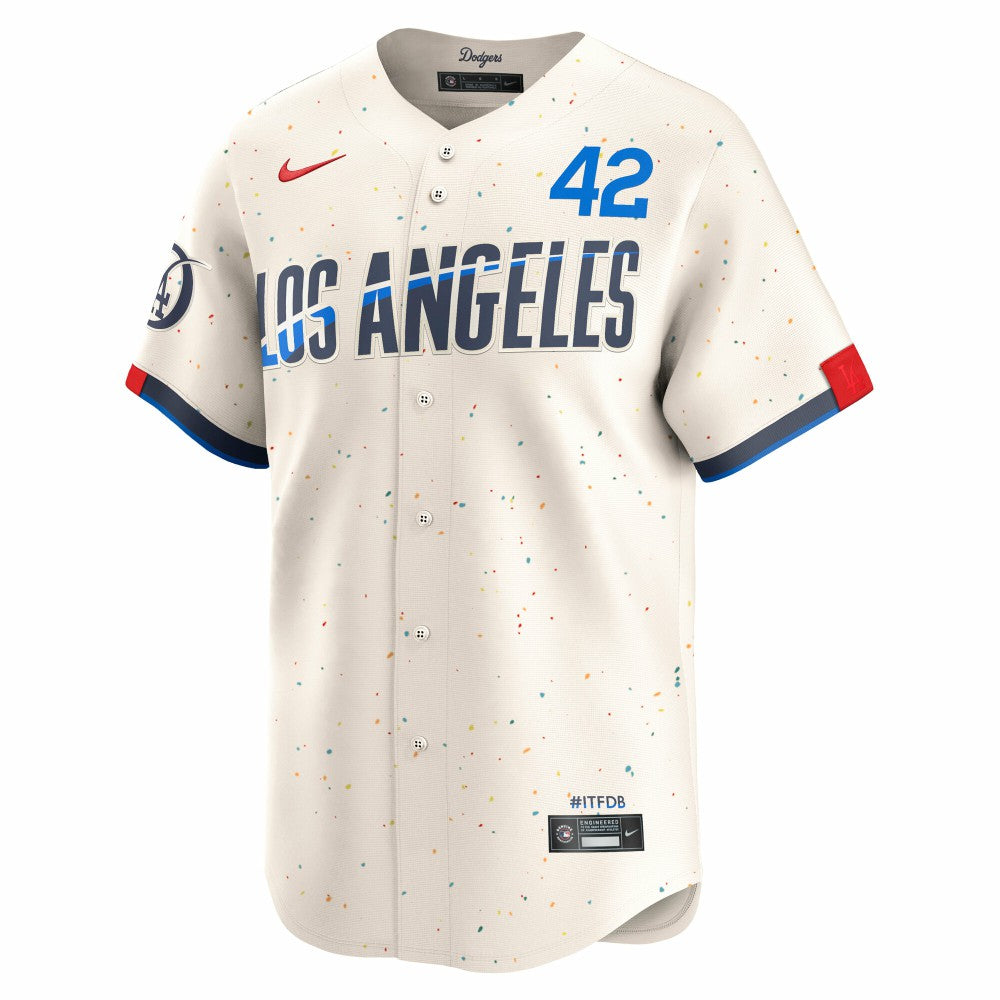 Jackie Robinson Los Angeles Dodgers Nike City Connect Limited Player Jersey - MLB Jerseys