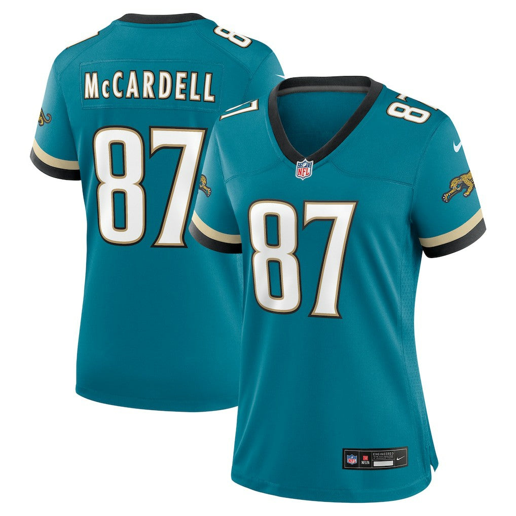 Jacksonville Jaguars Keenan McCardell  Women's Prowler Throwback Retired Player Game Jersey | NFL New