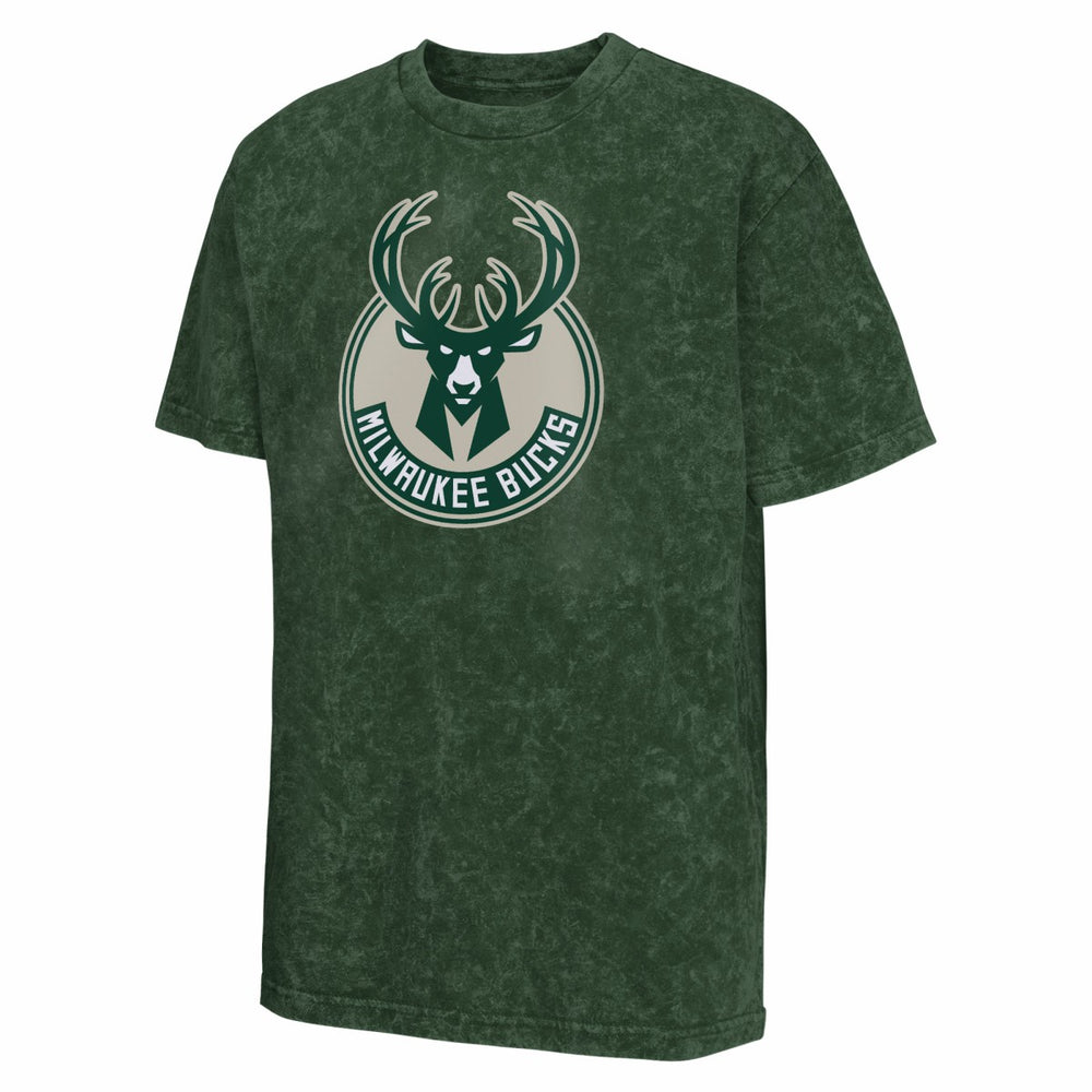 Green Milwaukee Bucks Youth Rugged Defense T-Shirt | NBA