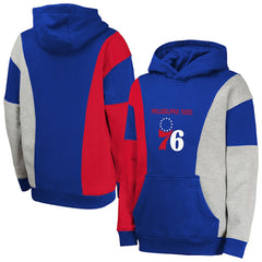 Blue Philadelphia 76ers Youth Ace In the Hole Pullover Hoodie | NBA