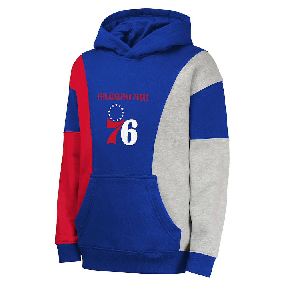 Blue Philadelphia 76ers Youth Ace In the Hole Pullover Hoodie | NBA