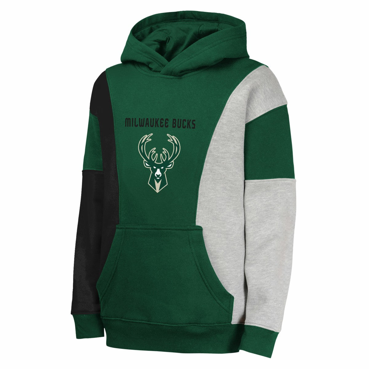 Hunter Green Milwaukee Bucks Youth Ace In the Hole Pullover Hoodie | NBA
