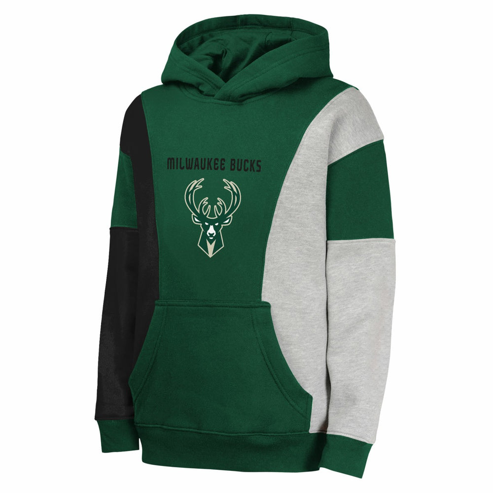 Hunter Green Milwaukee Bucks Youth Ace In the Hole Pullover Hoodie | NBA