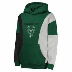Hunter Green Milwaukee Bucks Youth Ace In the Hole Pullover Hoodie | NBA