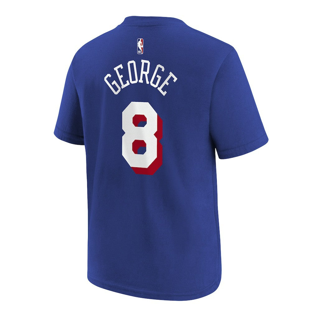 Royal Paul George Philadelphia 76ers Youth Icon Name & Number T-Shirt | NBA